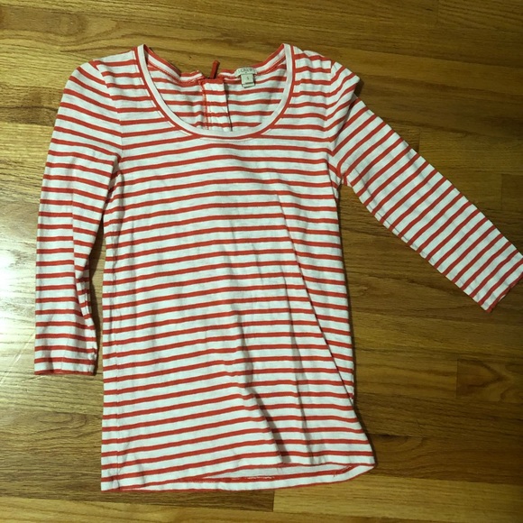 J. Crew Tops - Zipper Quarter Length Tee